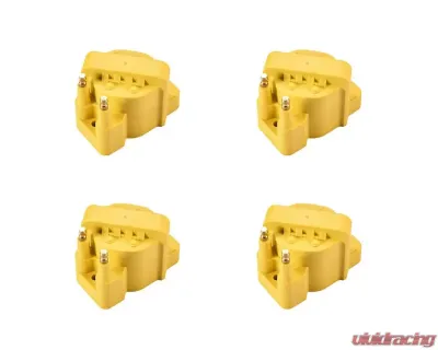 Aceon Set of 4 Yellow Heavy Duty Ignition Coil Buick | Cadillac | Chevrolet | Oldsmobile | Pontiac 1986-2009 - 7805-1201K-04
