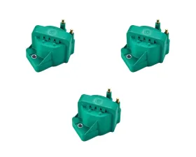 Aceon Set of 3 Green Performance Ignition Coil Buick | Cadillac | Chevrolet | Oldsmobile | Pontiac 1986-2009