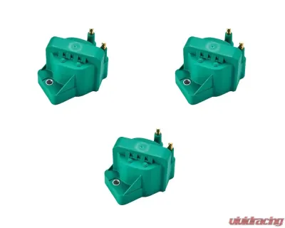 Aceon Set of 3 Green Performance Ignition Coil Buick | Cadillac | Chevrolet | Oldsmobile | Pontiac 1986-2009 - 7805-1201L-03