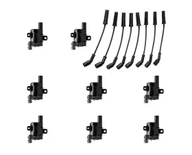 Aceon Set of 8 Ignition Coil with OE Wire Set Buick | Cadillac | Chevrolet | GMC | Hummer 1999-2007