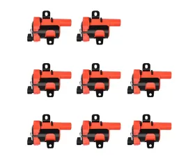 Aceon Set of 8 Red Aceon Sport Ignition Coil Buick | Cadillac | Chevrolet | GMC | Hummer 1999-2007