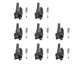 Aceon Set of 8 Ignition Coil with Spark Plug Cadillac | Chevrolet | GMC | Hummer | Pontiac 2005-2008