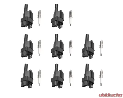 Aceon Set of 8 Ignition Coil with Spark Plug Cadillac | Chevrolet | GMC | Hummer | Pontiac 2005-2008 - 7805-1217-B3