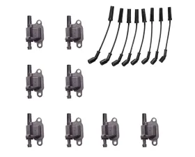 Aceon Set of 8 Ignition Coil with OE Wire Set Buick | Cadillac | Chevrolet | GMC | Hummer | Pontiac 2004-2008