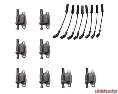 Aceon Set of 8 Ignition Coil with OE Wire Set Buick | Cadillac | Chevrolet | GMC | Hummer | Pontiac 2004-2008 - 7805-1218-B3