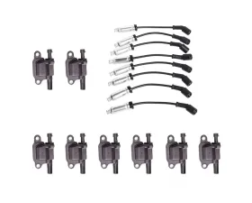 Aceon Set of 8 Ignition Coil with Performance Wire Set Buick | Cadillac | Chevrolet | GMC | Hummer | Pontiac 2004-2008