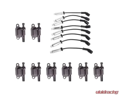 Aceon Set of 8 Ignition Coil with Performance Wire Set Buick | Cadillac | Chevrolet | GMC | Hummer | Pontiac 2004-2008 - 7805-1218-B4