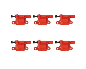 Aceon Set of 6 Red Aceon Sport Ignition Coil Buick | Cadillac | Chevrolet | GMC | Hummer | Isuzu | Pontiac | Saab 2004-2019