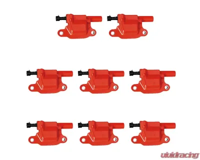 Aceon Set of 8 Red Aceon Sport Ignition Coil Buick | Cadillac | Chevrolet | GMC | Hummer | Isuzu | Pontiac | Saab 2004-2019 - 7805-1218J-08