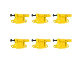 Aceon Set of 6 Yellow Heavy Duty Ignition Coil Buick | Cadillac | Chevrolet | GMC | Hummer | Isuzu | Pontiac | Saab 2004-2019