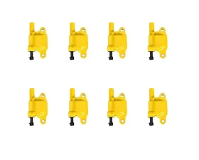 Aceon Set of 8 Yellow Heavy Duty Ignition Coil Buick | Cadillac | Chevrolet | GMC | Hummer | Isuzu | Pontiac | Saab 2004-2019