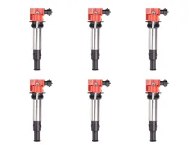 Aceon Set of 6 Red Aceon Sport Ignition Coil Buick | Cadillac | Chevrolet | GMC | Saab | Saturn 2004-2009
