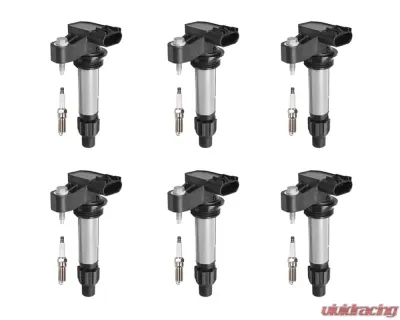 Aceon Set of 6 Ignition Coil with Spark Plug Buick | Cadillac | Chevrolet | GMC | Pontiac | Saturn | Suzuki 2007-2019 - 7805-1254-B1