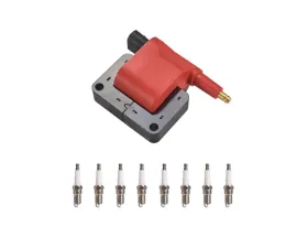 Aceon Red Aceon Sport Ignition Coil with Spark Plug Dodge | Jeep 1992-1997