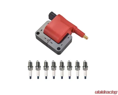 Aceon Red Aceon Sport Ignition Coil with Spark Plug Dodge 1992-1997 - 7805-1301J-B2