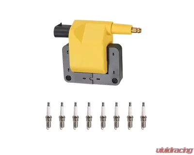 Aceon Yellow Heavy Duty Ignition Coil with Spark Plug Dodge | Jeep 1992-1997 - 7805-1301K-B2