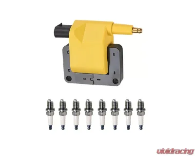 Aceon Yellow Heavy Duty Ignition Coil with Spark Plug Dodge 1992-1997 - 7805-1301K-B1