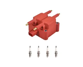 Aceon Red Aceon Sport Ignition Coil with Spark Plug Chrysler | Dodge | Eagle | Mitsubishi | Plymouth 1995-2005