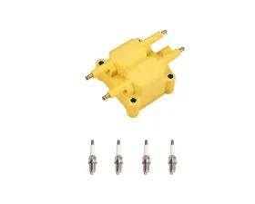 Aceon Yellow Heavy Duty Ignition Coil with Spark Plug Chrysler | Dodge | Eagle | Mitsubishi | Plymouth 1995-2005