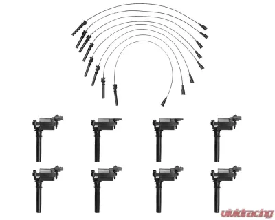 Aceon Set of 8 Ignition Coil with Wire Set Chrysler | Dodge | Jeep 2003-2005 - 7805-1351-B2