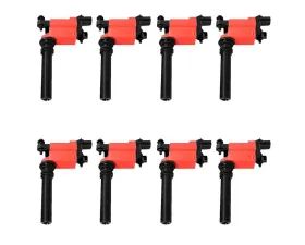 Aceon Set of 8 Red Aceon Sport Ignition Coil Chrysler | Dodge | Jeep 2003-2005