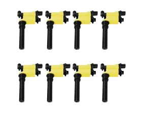 Aceon Set of 8 Yellow Heavy Duty Ignition Coil Chrysler | Dodge | Jeep 2003-2005