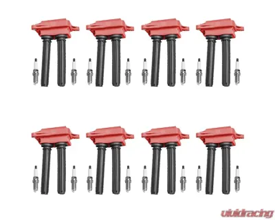 Aceon Set of 8 Red Aceon Sport Ignition Coil with Spark Plug Chrysler | Dodge | Jeep | Ram 5.7L 2009-2016 - 7805-1355J-B1