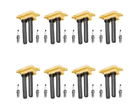 Aceon Set of 8 Yellow Heavy Duty Ignition Coil with Spark Plug Chrysler | Dodge | Jeep | Ram 5.7L 2009-2016