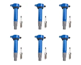 Aceon Set of 6 Blue Performance Plus Ignition Coil with Spark Plug Chrysler | Dodge 2.7L 2006-2010