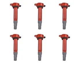 Aceon Set of 6 Red Aceon Sport Ignition Coil Chrysler | Dodge | Volkswagen 2006-2011