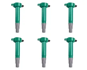 Aceon Set of 6 Green Performance Ignition Coil Chrysler | Dodge | Volkswagen 2006-2011