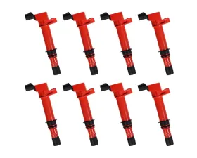 Aceon Set of 8 Red Aceon Sport Ignition Coil Chrysler | Dodge | Jeep | Mitsubishi 1999-2008