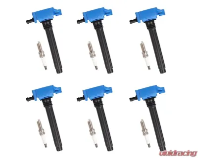 Aceon Set of 6 Blue Performance Plus Ignition Coil with Spark Plug Chrysler | Dodge | Jeep | Ram | Volkswagen 2011-2020 - 7805-1362H-B1