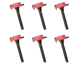 Aceon Set of 6 Red Aceon Sport Ignition Coil Chrysler | Dodge | Jeep | Ram | Volkswagen 2011-2020