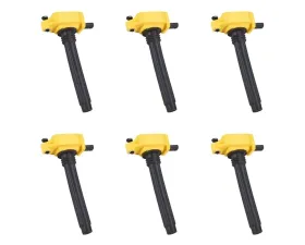 Aceon Set of 6 Yellow Heavy Duty Ignition Coil Chrysler | Dodge | Jeep | Ram | Volkswagen 2011-2020
