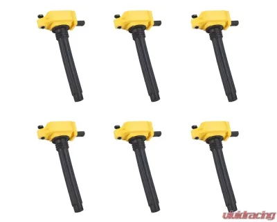 Aceon Set of 6 Yellow Heavy Duty Ignition Coil Chrysler | Dodge | Jeep | Ram | Volkswagen 2011-2020 - 7805-1362K-06