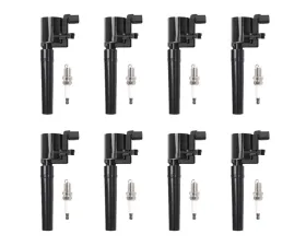 Aceon Set of 8 Ignition Coil with Spark Plug Ford Thunderbird | Jaguar S-Type | Lincoln LS 2000-2006