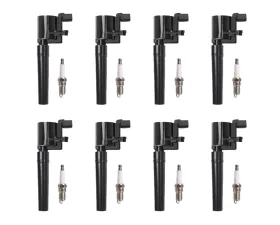 Aceon Set of 8 Ignition Coil with Spark Plug Ford Thunderbird | Lincoln LS 2000-2006