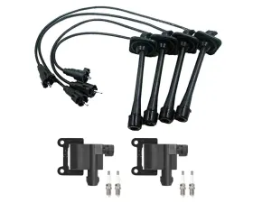 Aceon Set of 2 Ignition Coil with Spark Plug & Wire Set Toyota 1997-2001