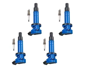Aceon Set of 4 Blue Performance Plus Ignition Coil with Spark Plug Chevrolet | Pontiac | Toyota 1.8L 1999-2008