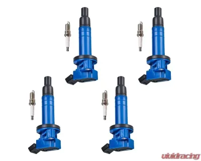 Aceon Set of 4 Blue Performance Plus Ignition Coil with Spark Plug Chevrolet | Pontiac | Toyota 1.8L 1999-2008 - 7805-3151H-B1