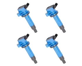 Aceon Set of 4 Blue Performance Plus Ignition Coil Chevrolet | Pontiac | Toyota 1.8L 1999-2008