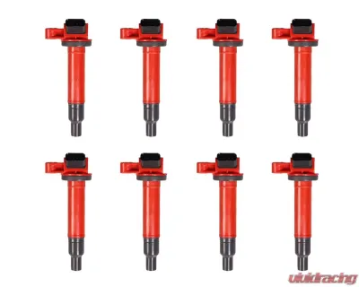 Aceon Set of 8 Red Aceon Sport Ignition Coil Lexus | Toyota 1998-2010 - 7805-3152J-08