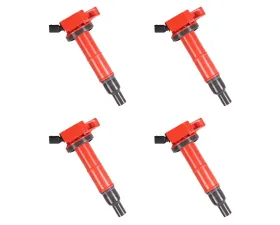 Aceon Set of 4 Red Aceon Sport Ignition Coil Lexus | Pontiac | Scion | Toyota 2001-2015