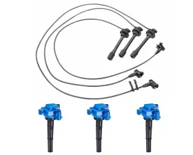 Aceon Set of 3 Blue Performance Plus Ignition Coil with Wire Set Toyota 4Runner | T100 | Tacoma | Tundra 3.4L 1995-2004