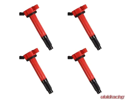 Aceon Set of 4 Red Aceon Sport Ignition Coil Lexus | Toyota 3.5L 2005-2012 - 7805-3170J-04