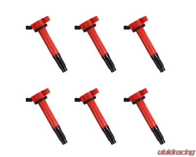 Aceon Set of 6 Red Aceon Sport Ignition Coil Lexus | Toyota 3.5L 2005-2012 - 7805-3170J-06