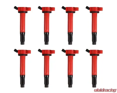 Aceon Set of 8 Red Aceon Sport Ignition Coil Lexus | Toyota 3.5L 2005-2012 - 7805-3170J-08