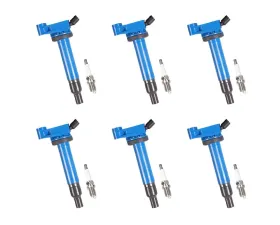 Aceon Set of 6 Blue Performance Plus Ignition with Spark Plug Coil Lexus | Toyota 3.0L & 3.3L V6 1999-2008