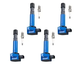 Aceon Set of 4 Blue Performance Plus Ignition Coil with OE Spark Plug Acura EL | MDX | Honda Accord | Civic 2001-2009